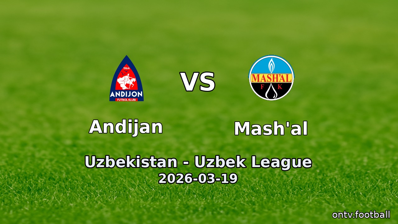 Andijan vs Mash'al