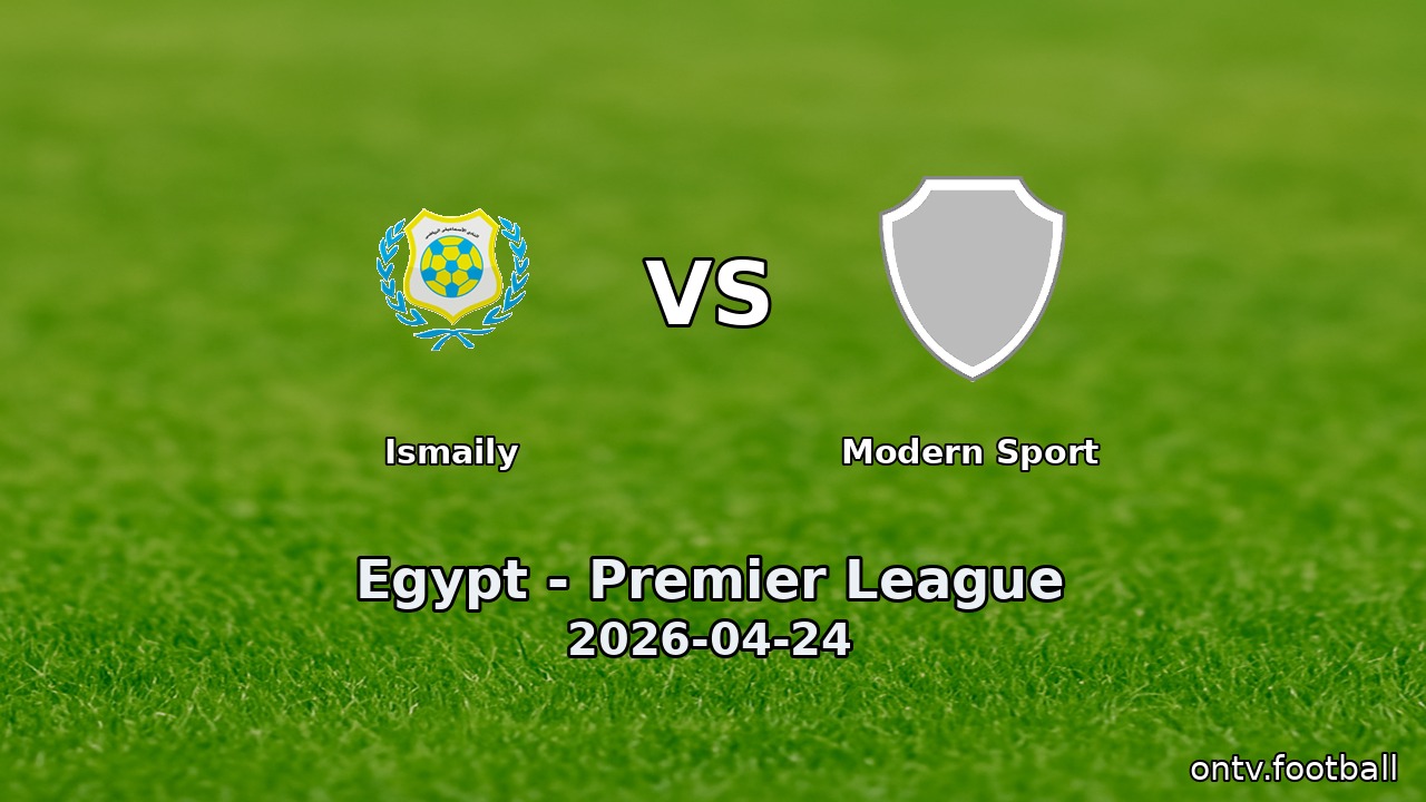 Ismaily vs Modern Sport