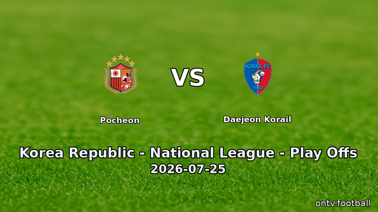 Pocheon vs Daejeon Korail