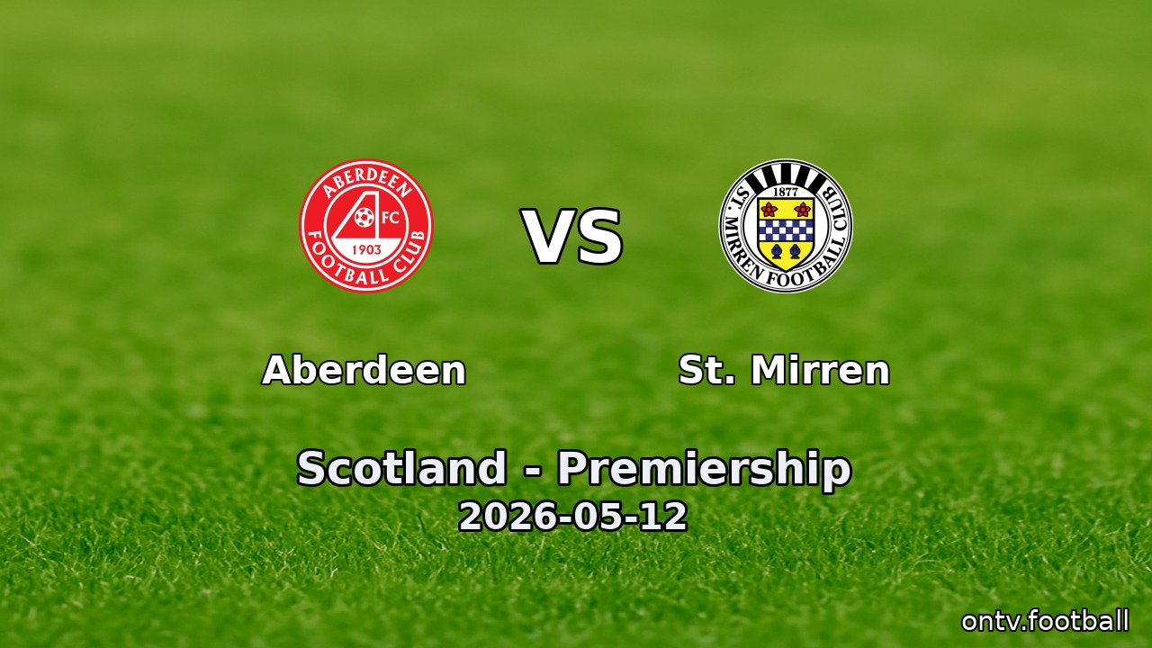 Aberdeen vs St. Mirren