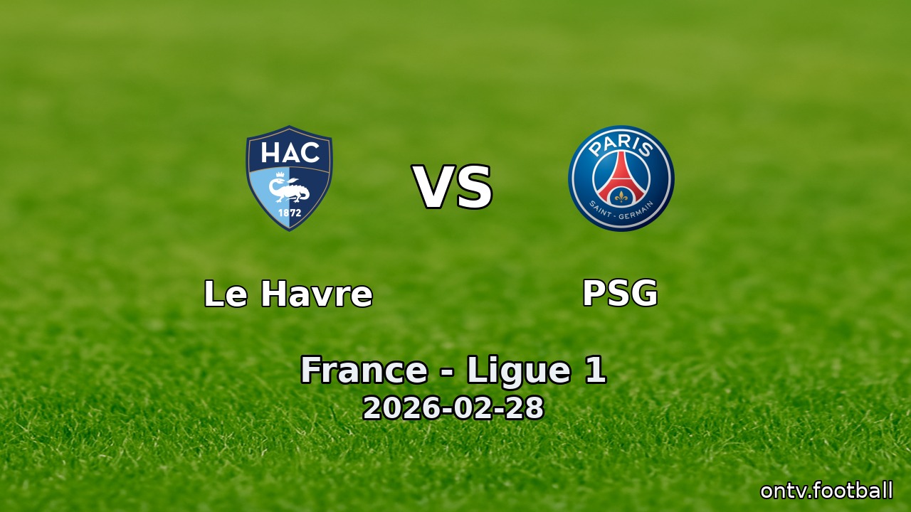 Le Havre vs PSG