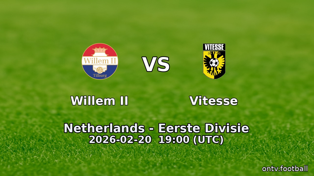 Willem II vs Vitesse