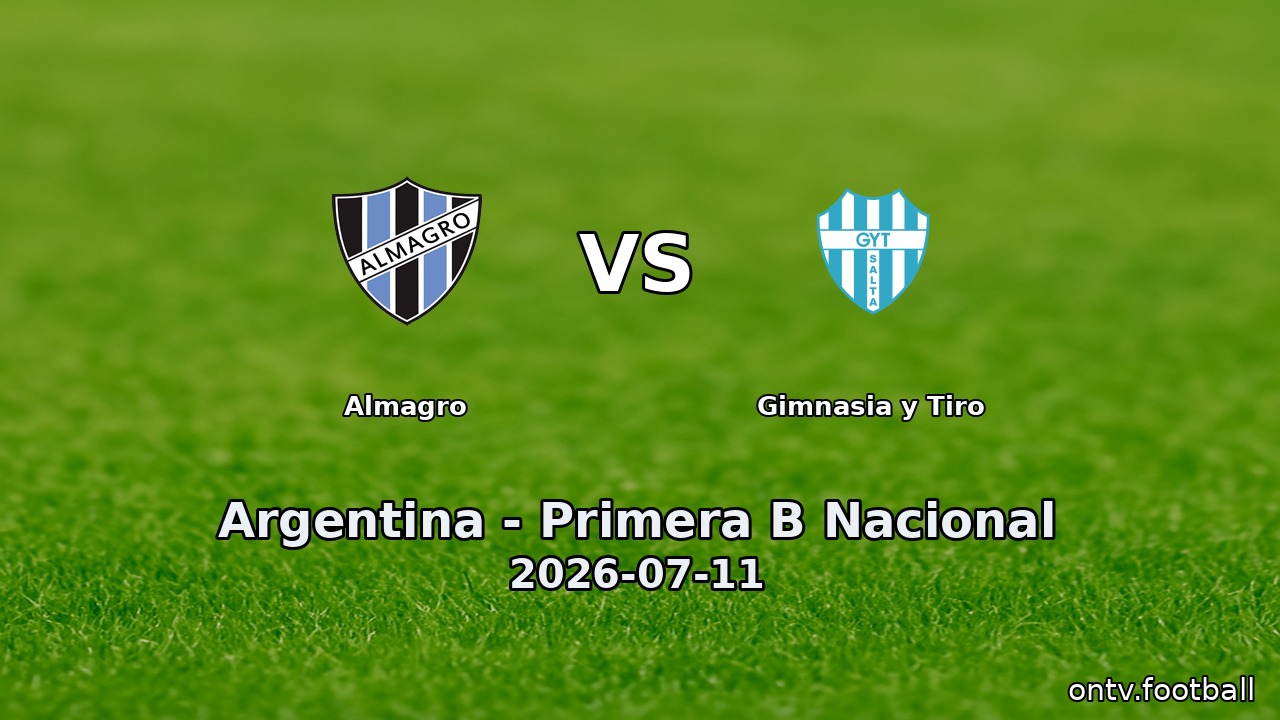 Almagro vs Gimnasia y Tiro