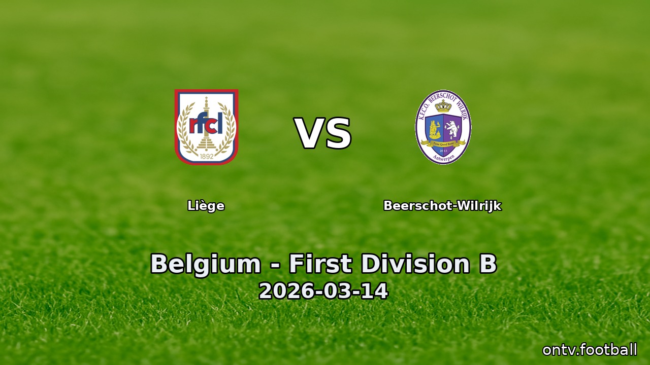 Liège vs Beerschot-Wilrijk