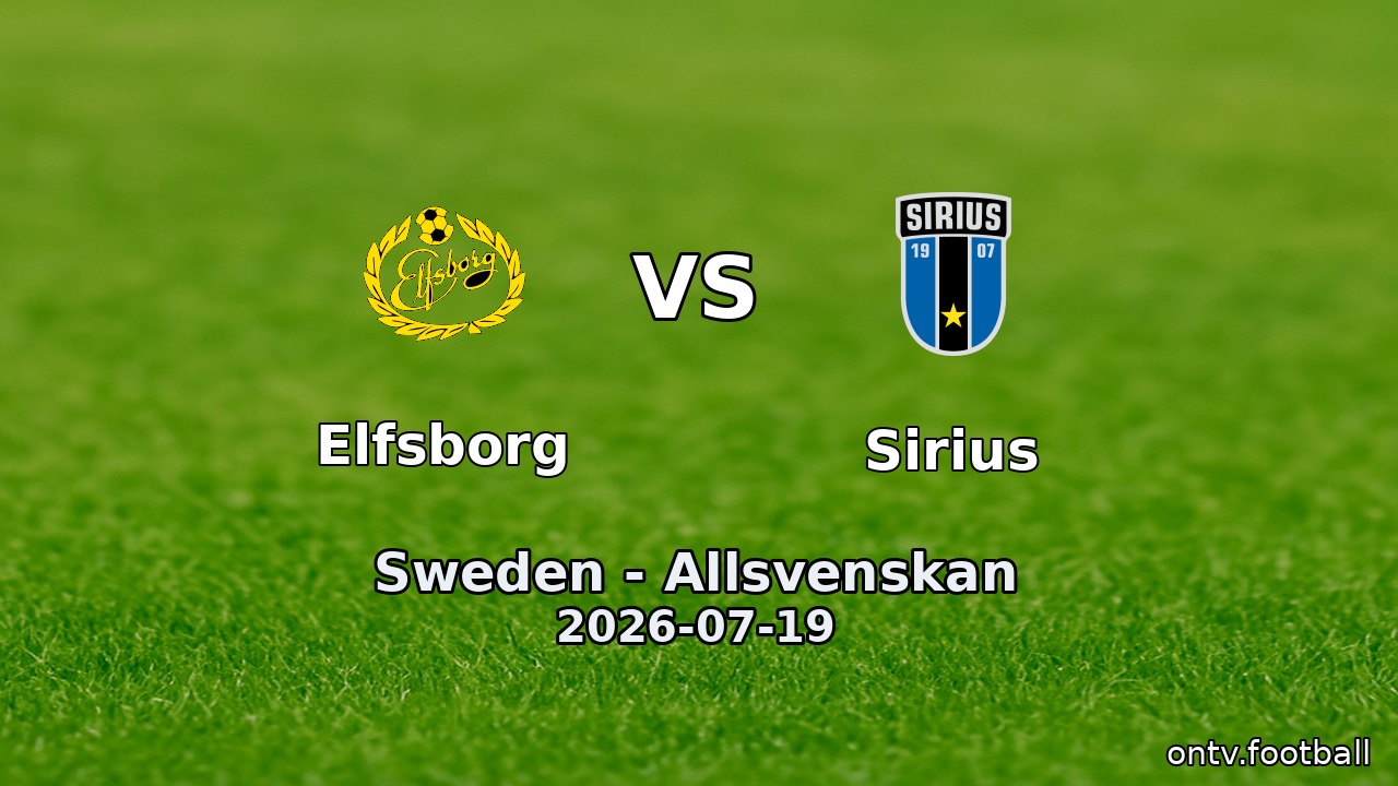 Elfsborg vs Sirius