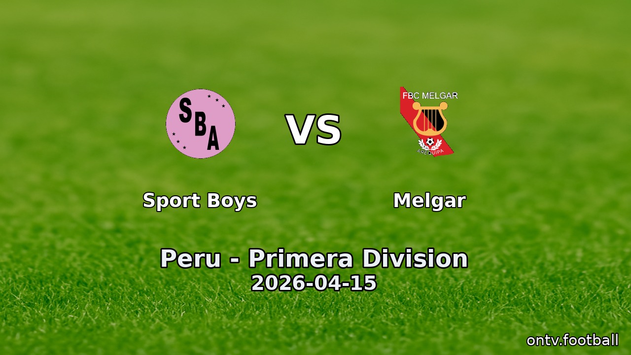 Sport Boys vs Melgar