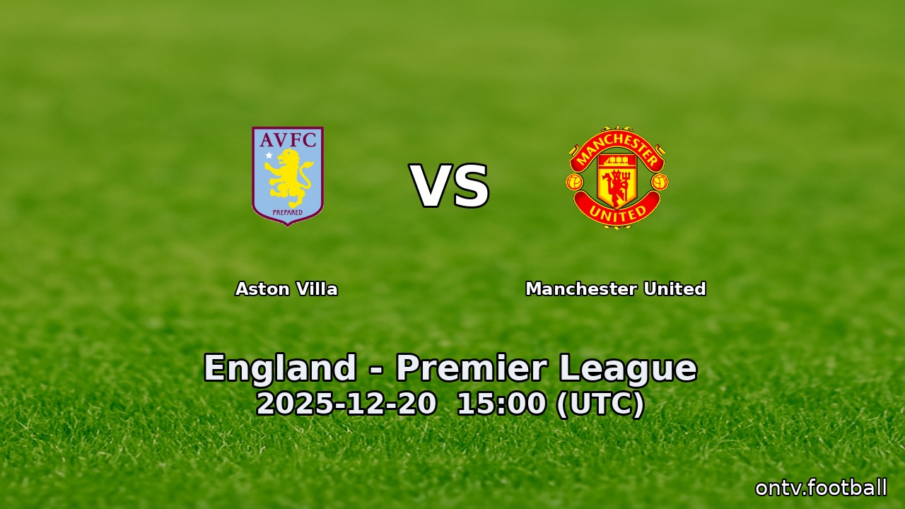 Aston Villa vs Manchester United