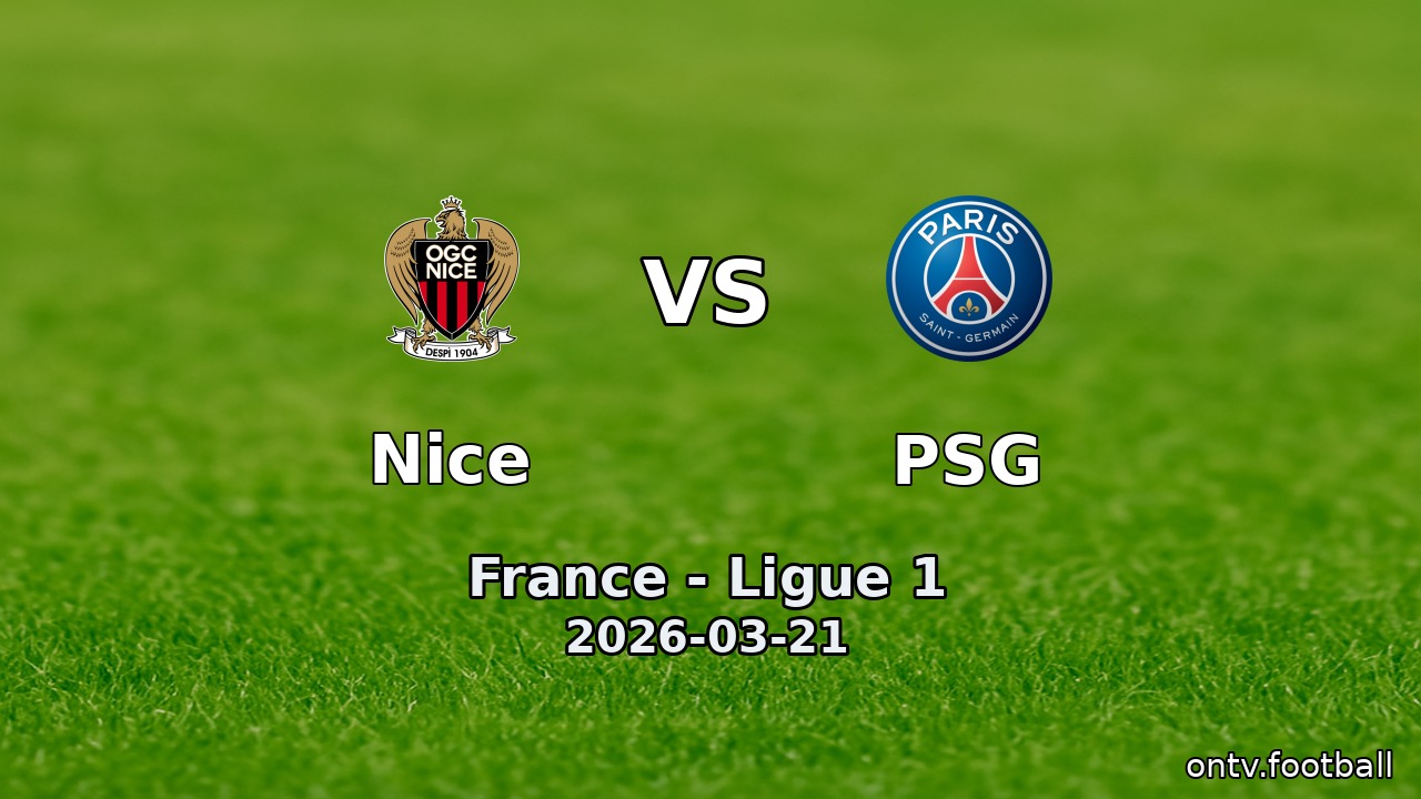 Nice vs PSG