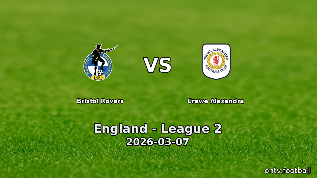 Bristol Rovers vs Crewe Alexandra