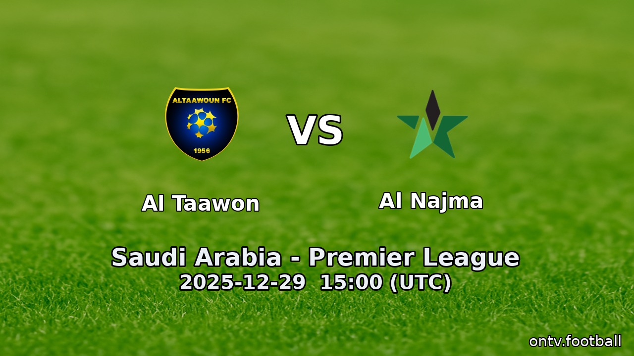Al Taawon vs Al Najma