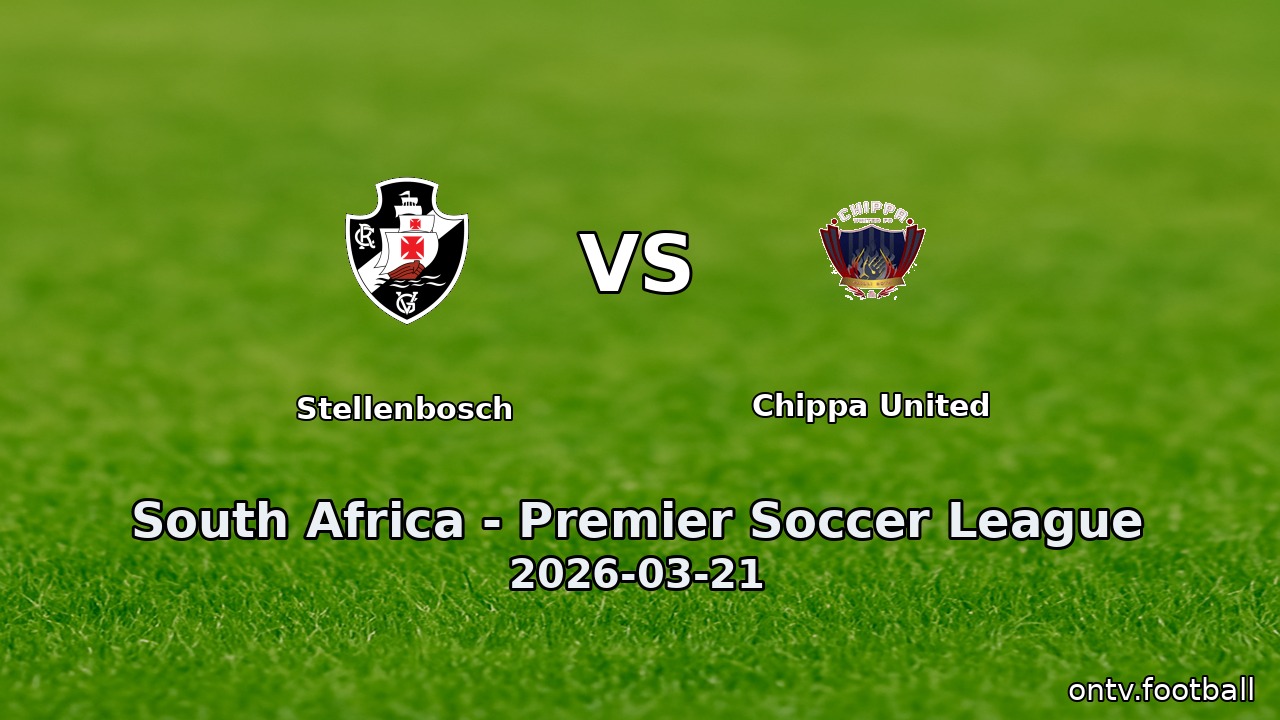 Stellenbosch vs Chippa United