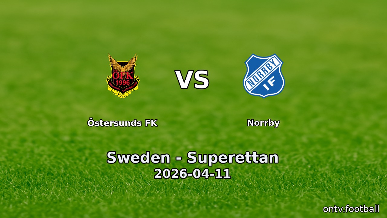 Östersunds FK vs Norrby