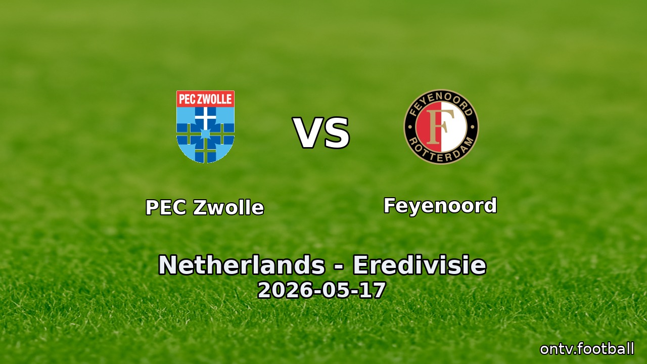PEC Zwolle vs Feyenoord