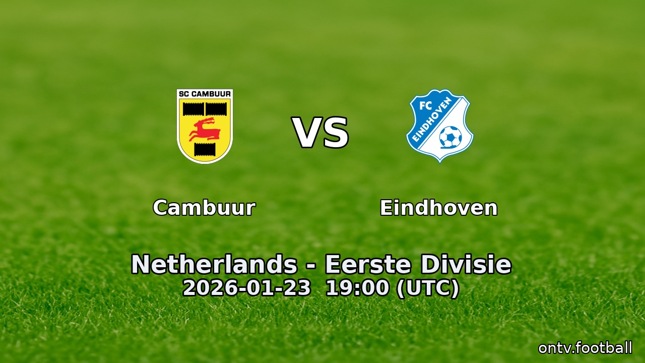 Cambuur vs Eindhoven