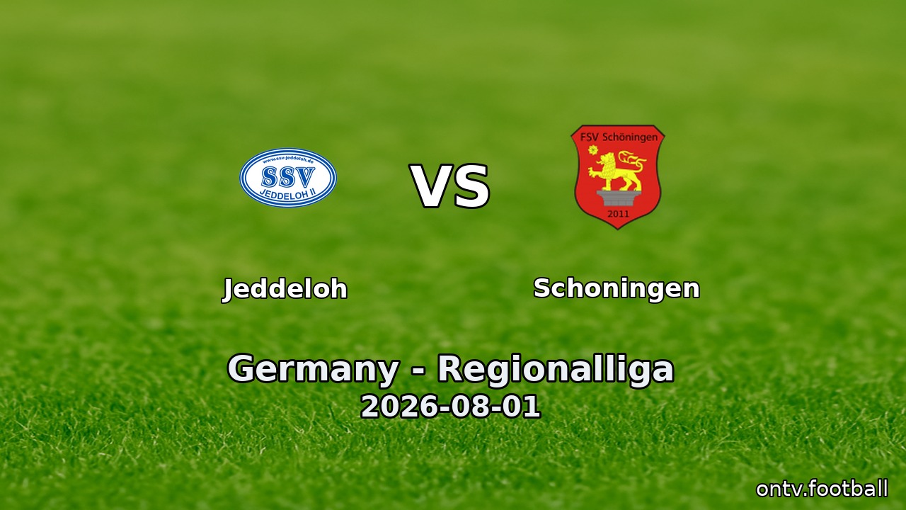 Jeddeloh vs Schoningen