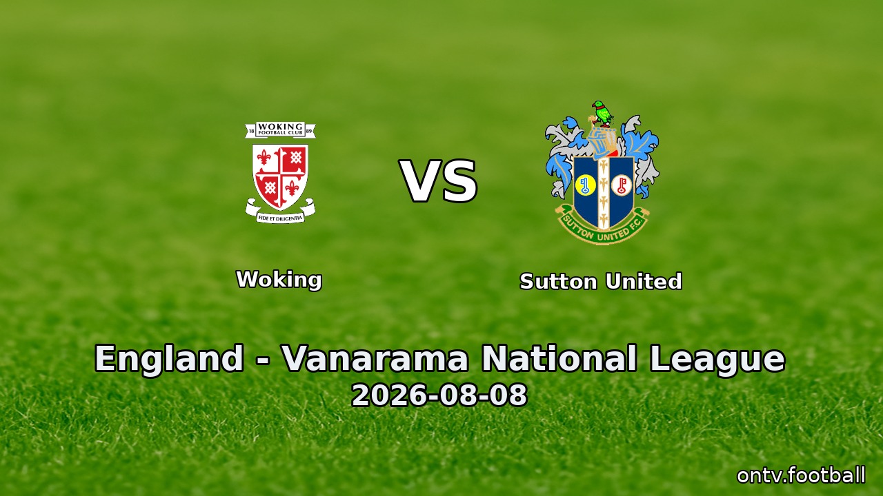 Woking vs Sutton United