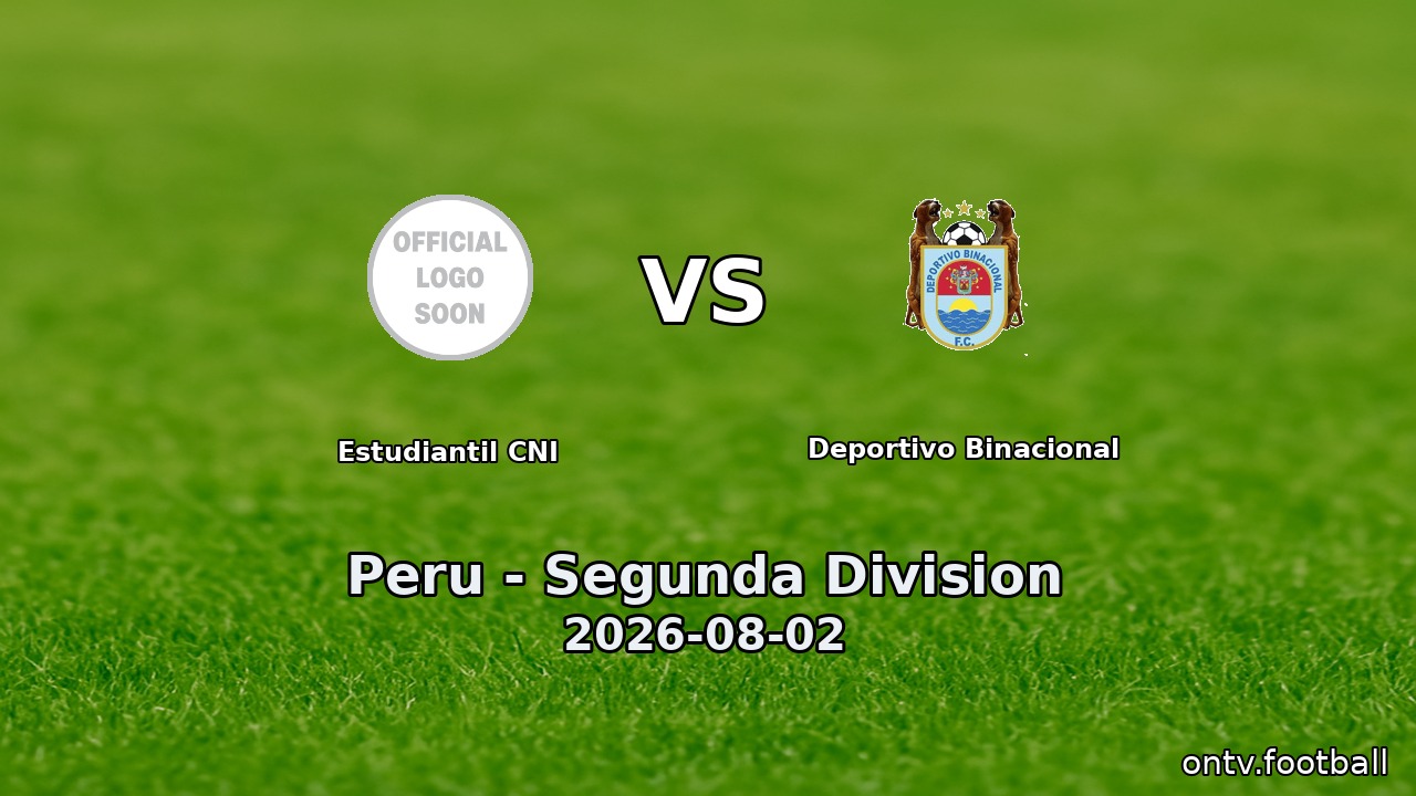 Estudiantil CNI vs Deportivo Binacional