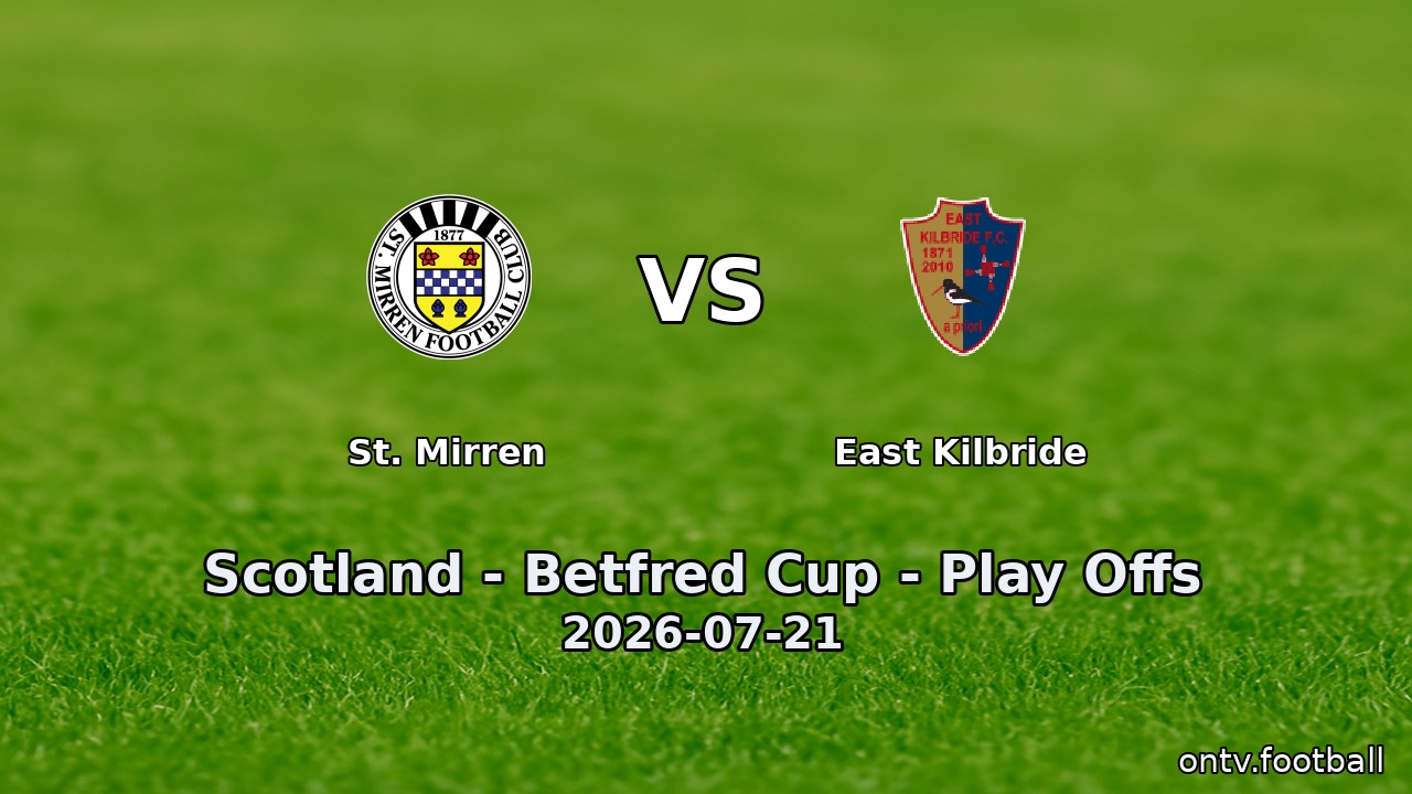 St. Mirren vs East Kilbride