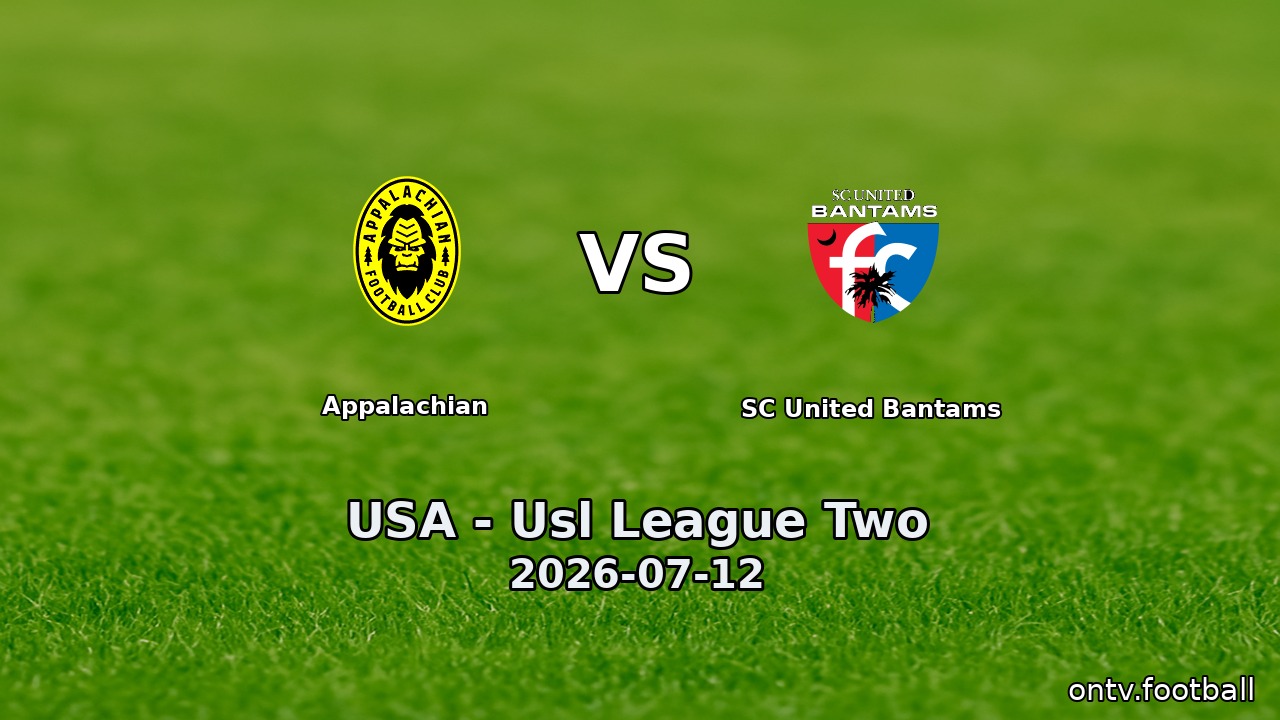 Appalachian vs SC United Bantams