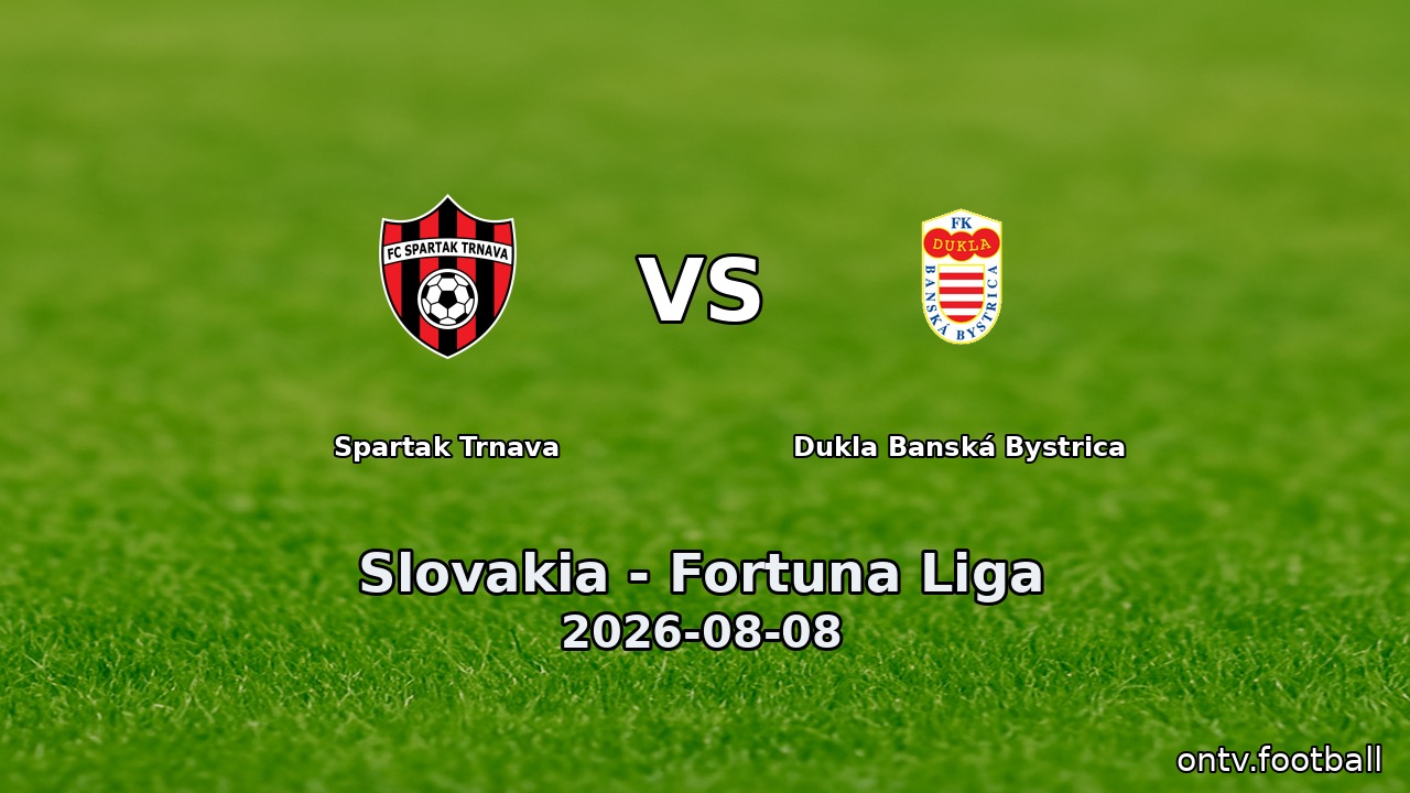 Spartak Trnava vs Dukla Banská Bystrica