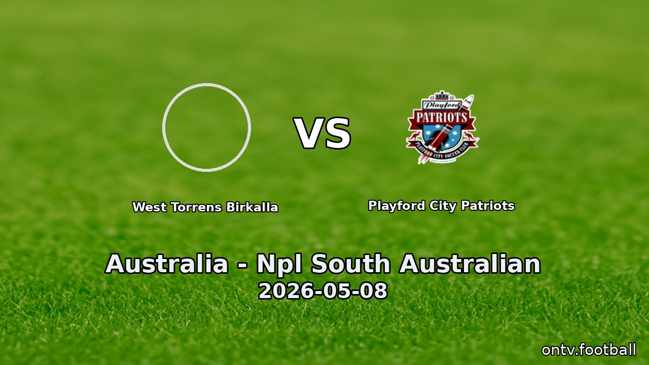 West Torrens Birkalla vs Playford City Patriots