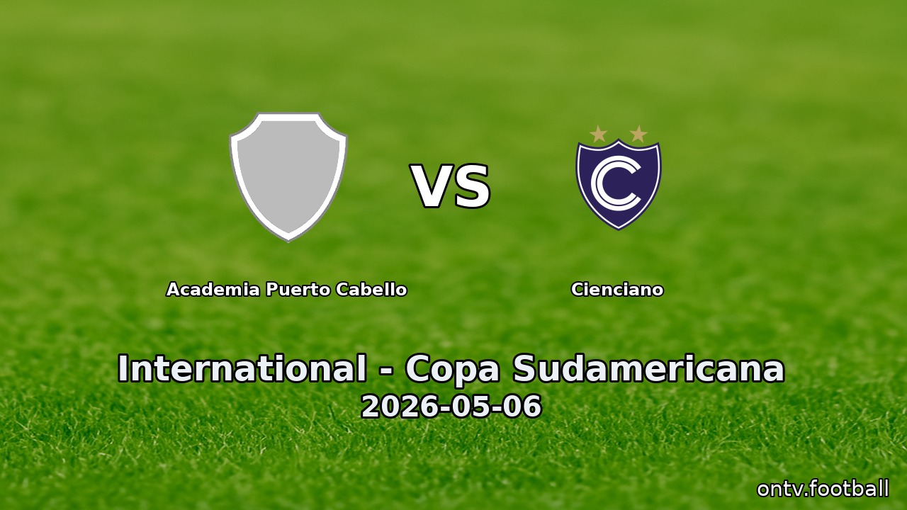 Academia Puerto Cabello vs Cienciano