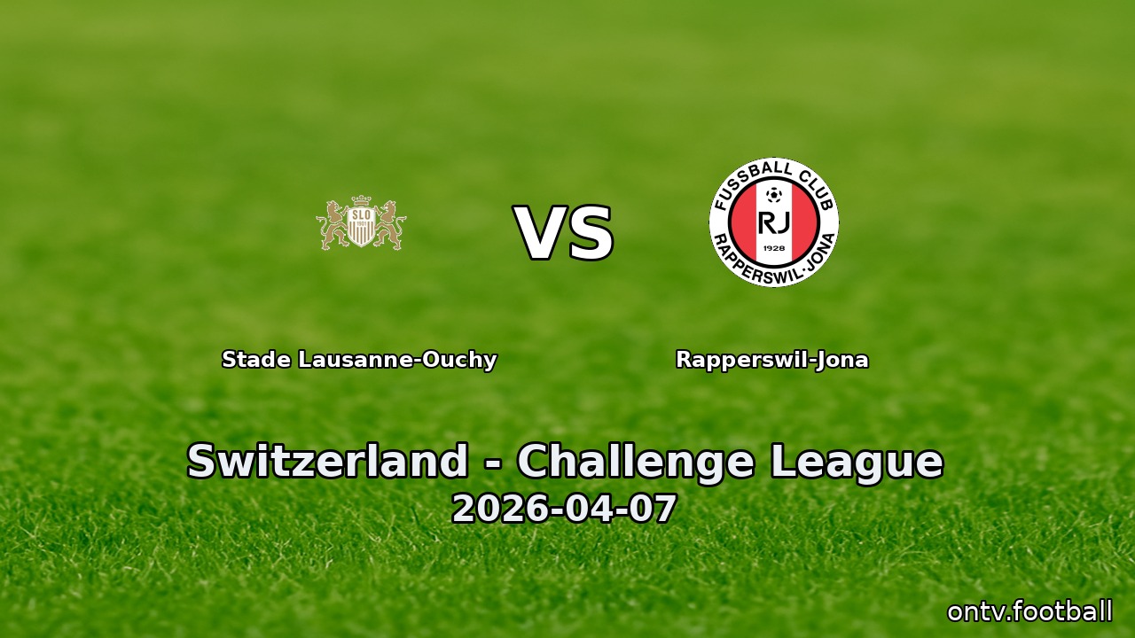 Stade Lausanne-Ouchy vs Rapperswil-Jona
