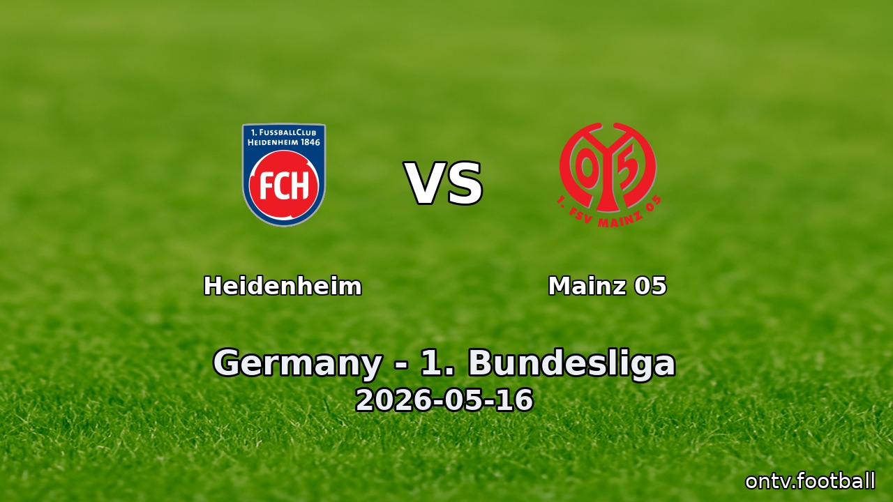 Heidenheim vs Mainz 05