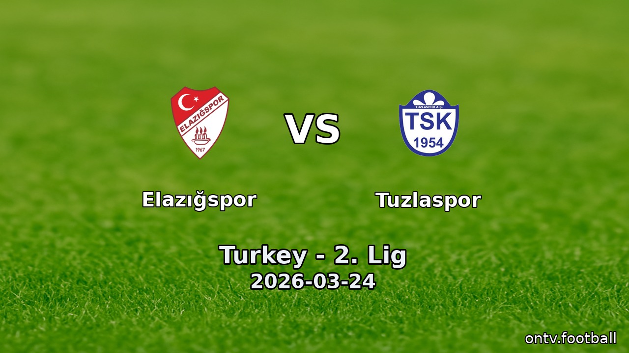 Elazığspor vs Tuzlaspor