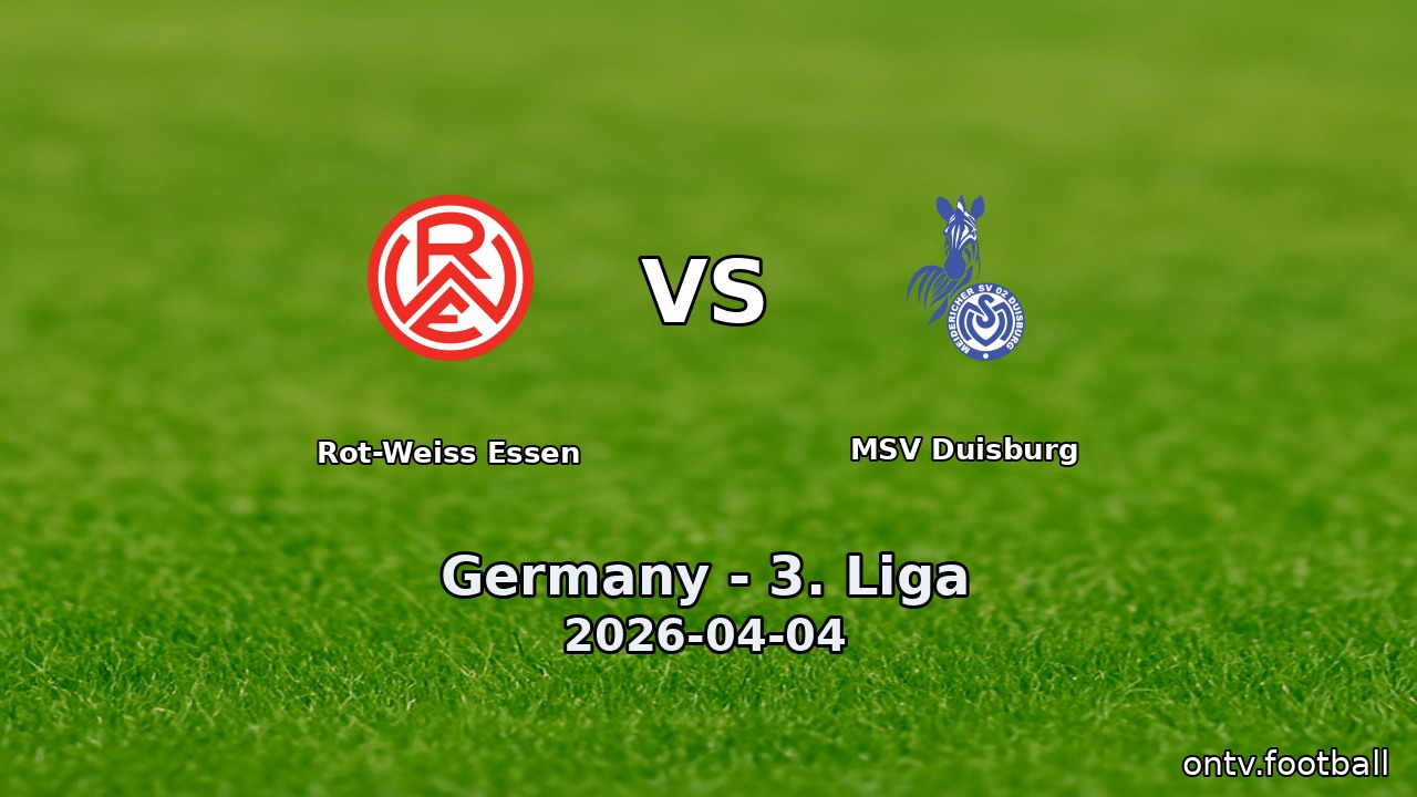 Rot-Weiss Essen vs MSV Duisburg