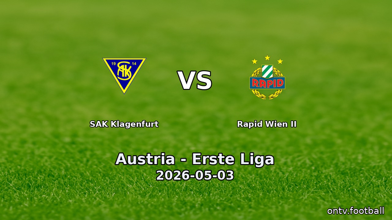 SAK Klagenfurt vs Rapid Wien II