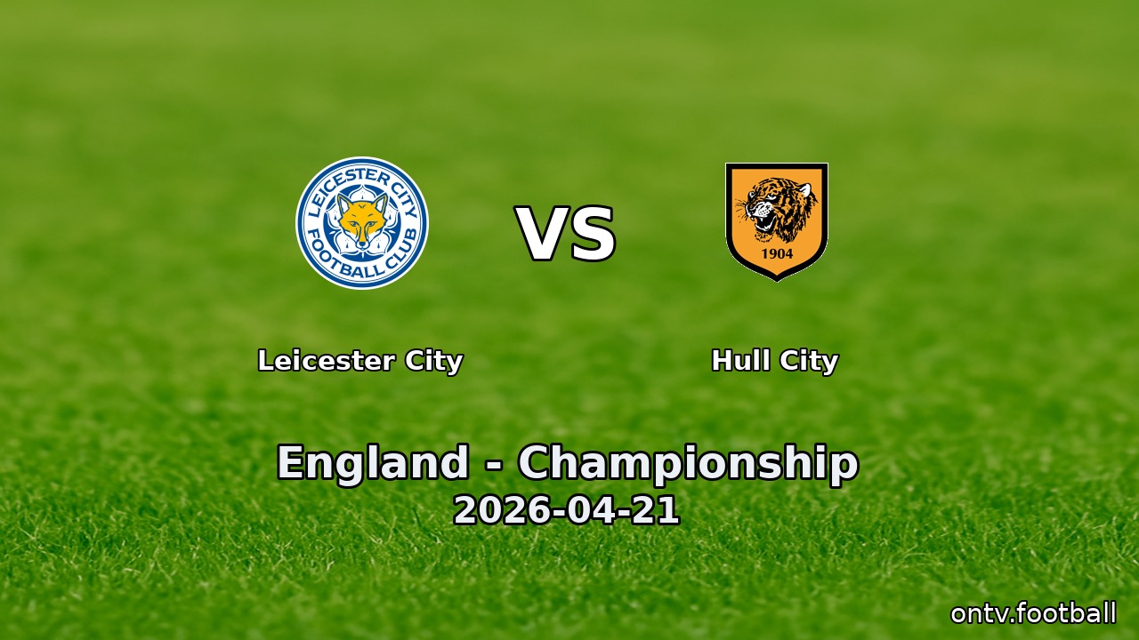 Leicester City vs Hull City
