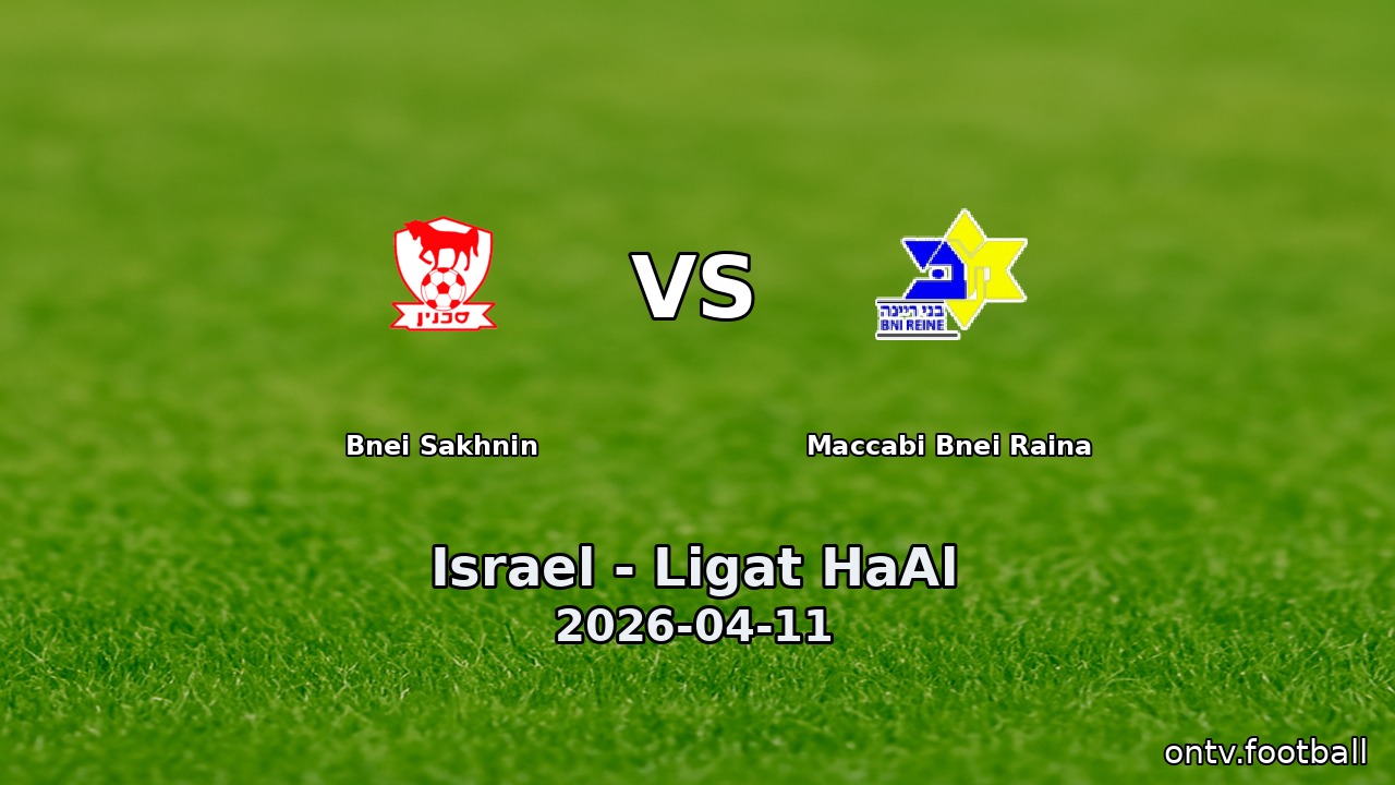 Bnei Sakhnin vs Maccabi Bnei Raina