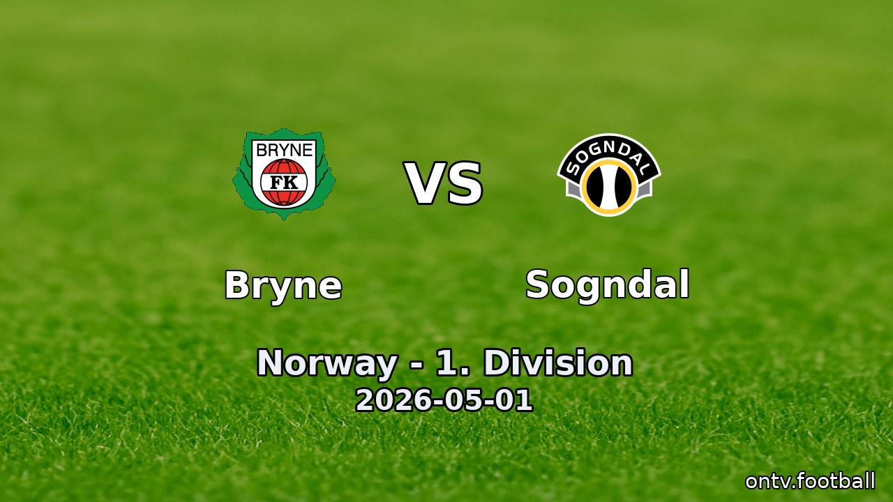 Bryne vs Sogndal