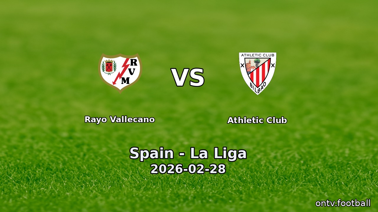 Rayo Vallecano vs Athletic Club
