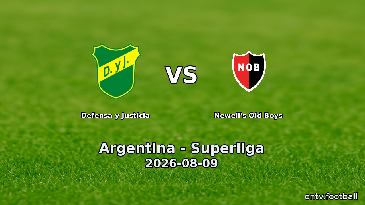 Defensa y Justicia vs Newell's Old Boys