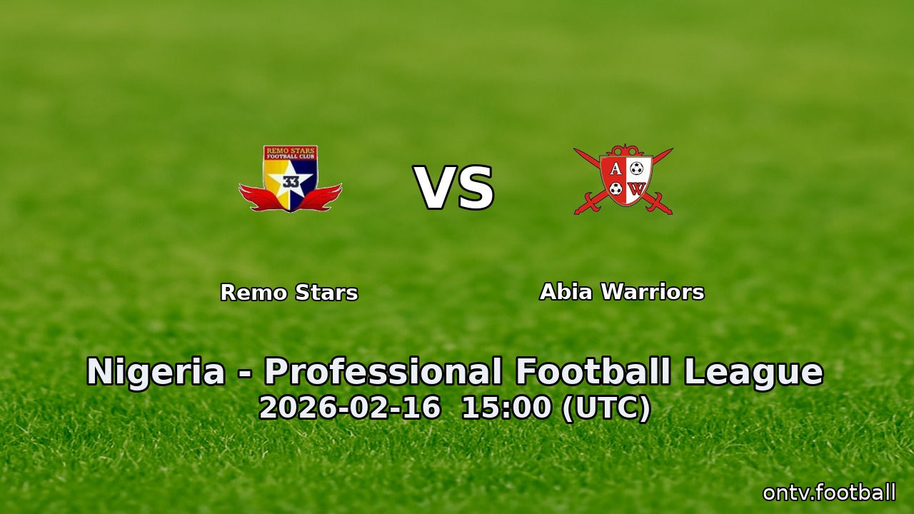 Remo Stars vs Abia Warriors