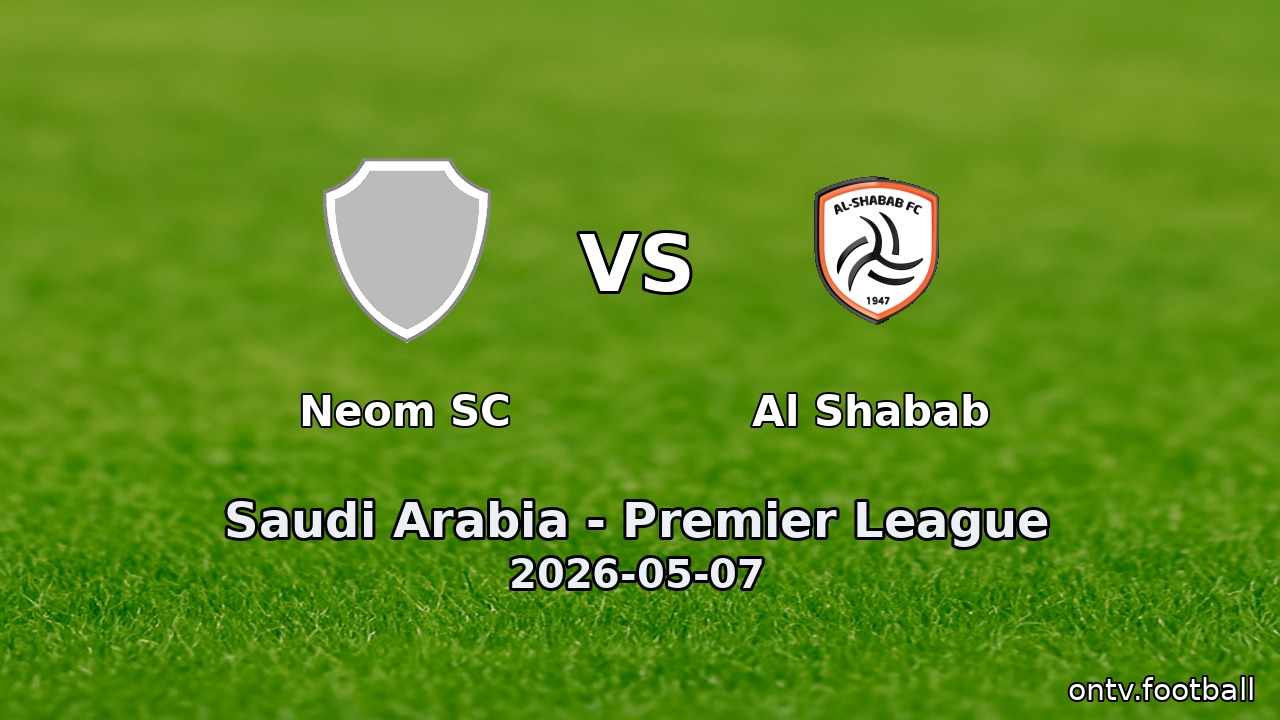 Neom SC vs Al Shabab