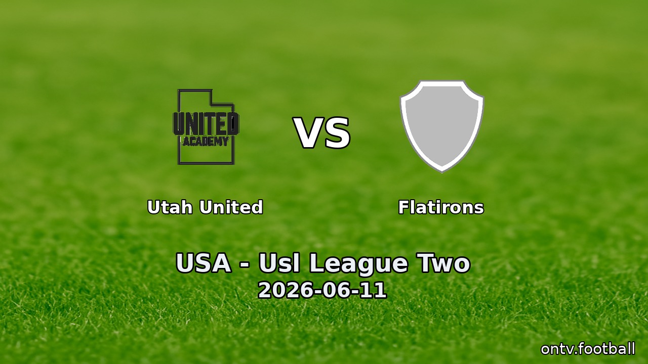 Utah United vs Flatirons