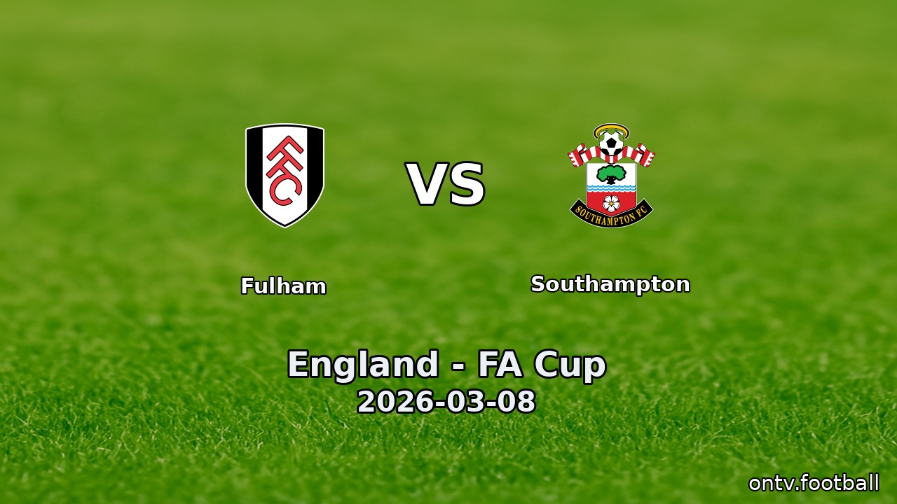 Fulham vs Southampton