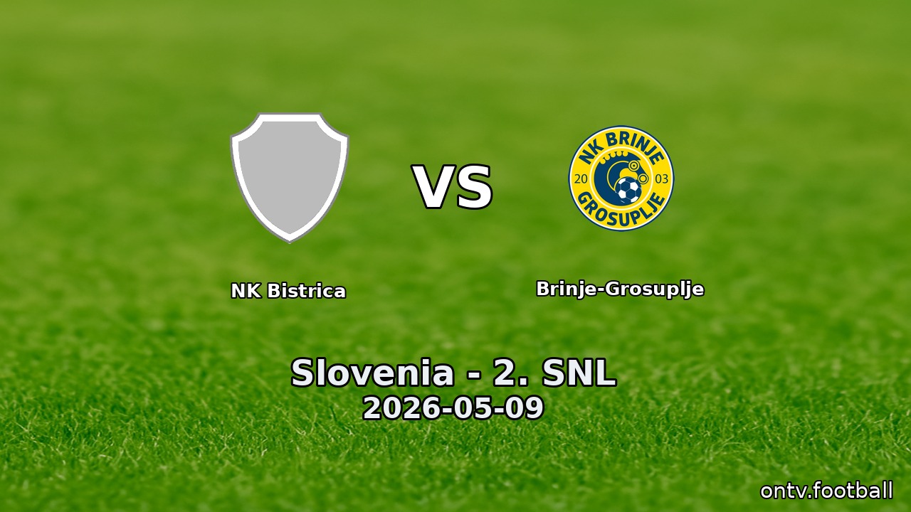 NK Bistrica vs Brinje-Grosuplje