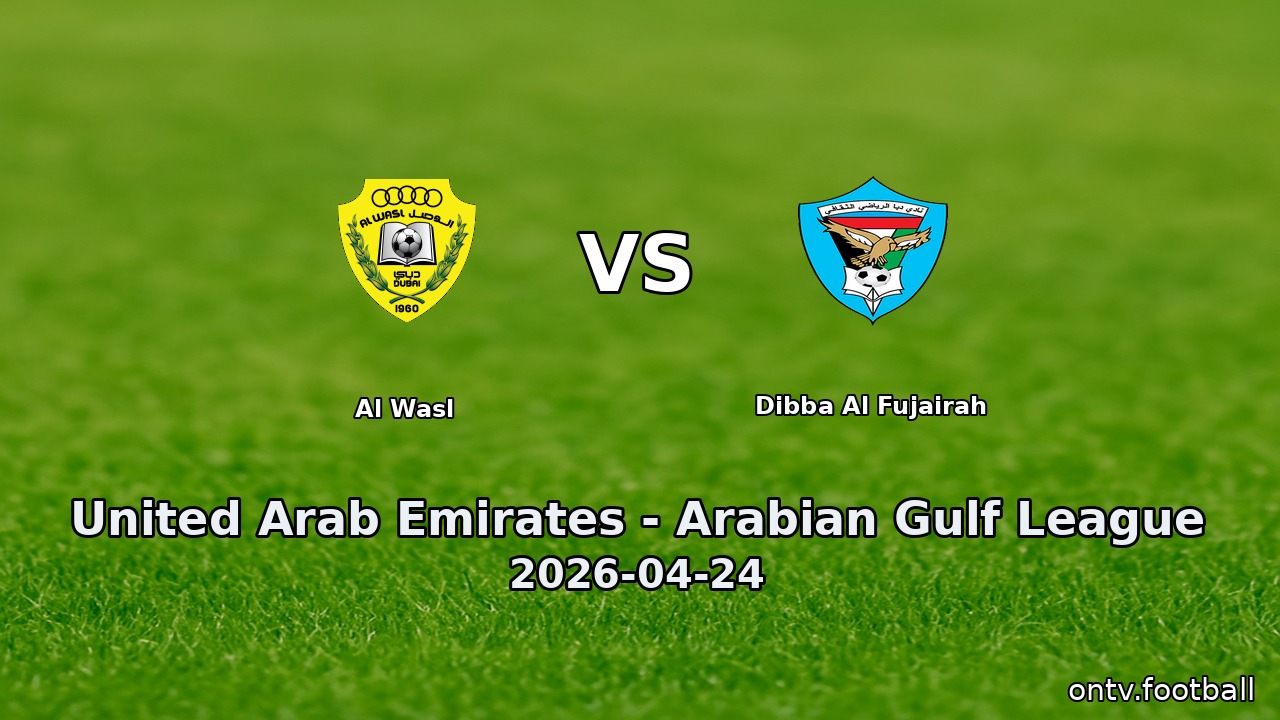 Al Wasl vs Dibba Al Fujairah