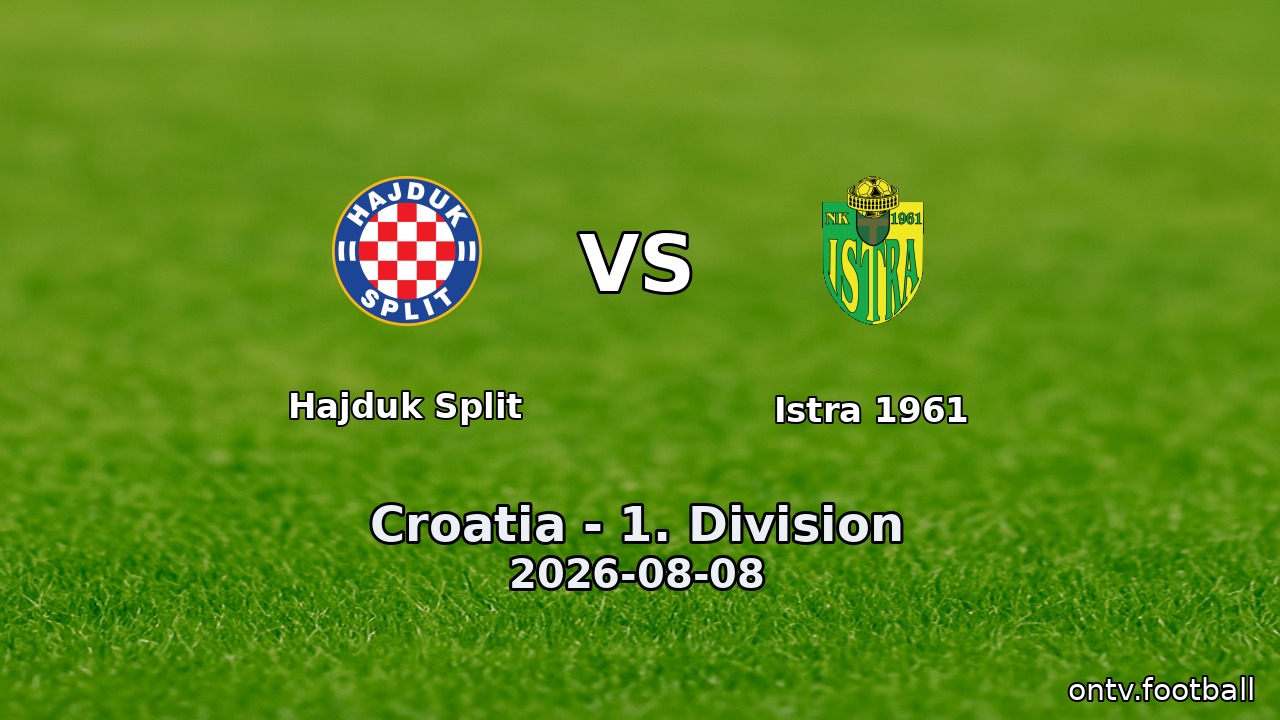 Hajduk Split vs Istra 1961