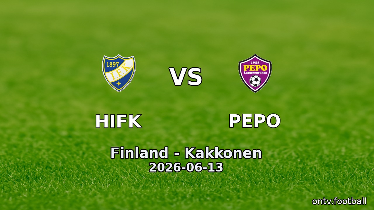 HIFK vs PEPO
