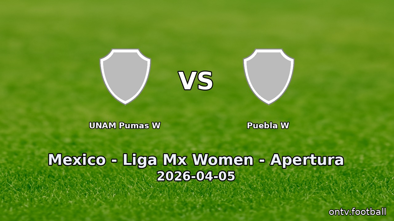 UNAM Pumas W vs Puebla W