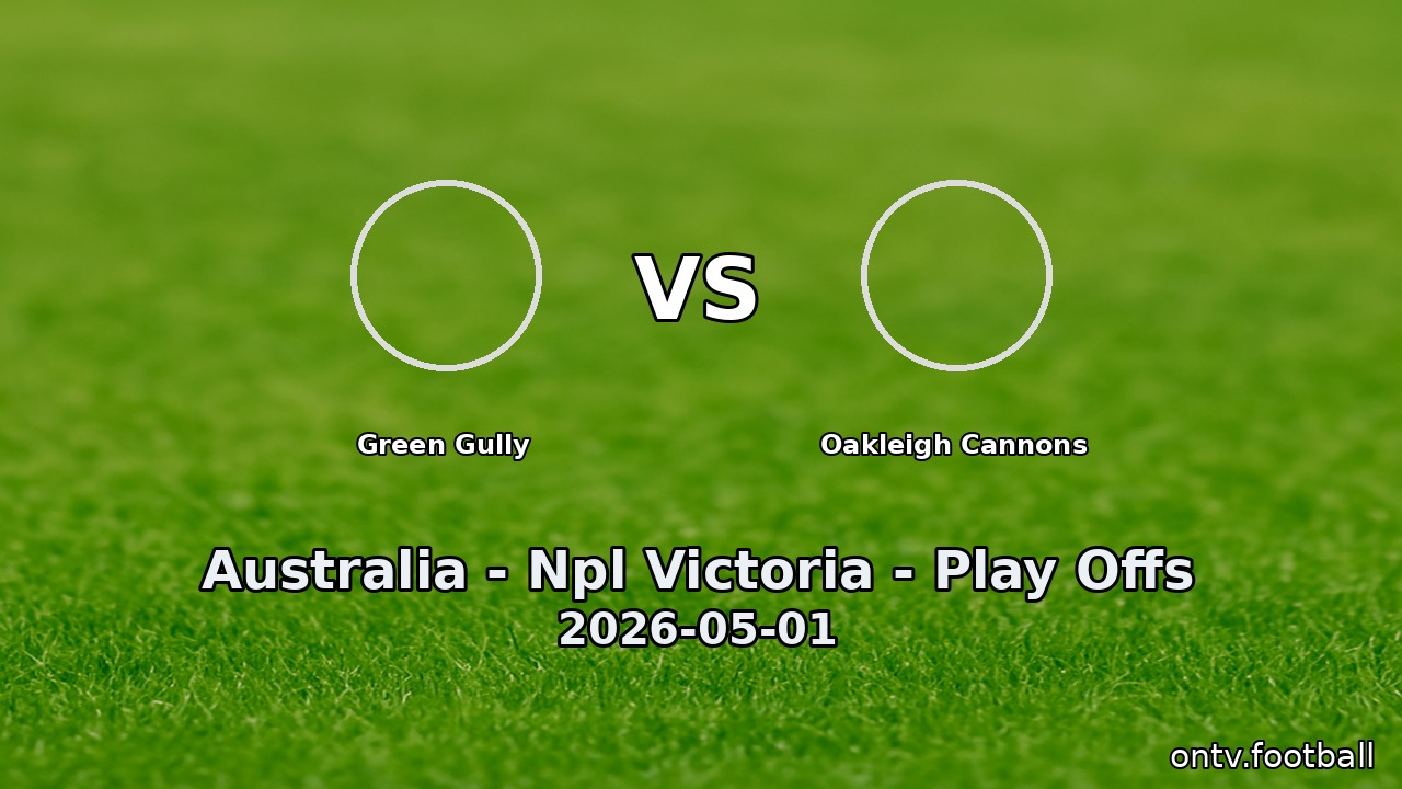 Green Gully vs Oakleigh Cannons