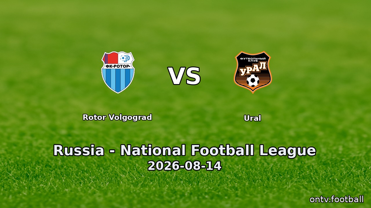 Rotor Volgograd vs Ural