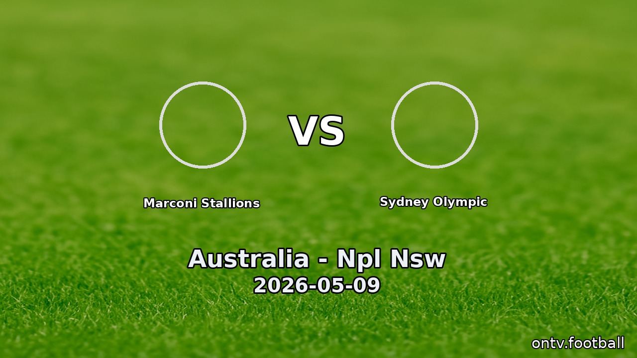 Marconi Stallions vs Sydney Olympic