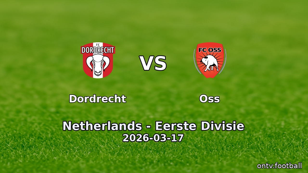 Dordrecht vs Oss