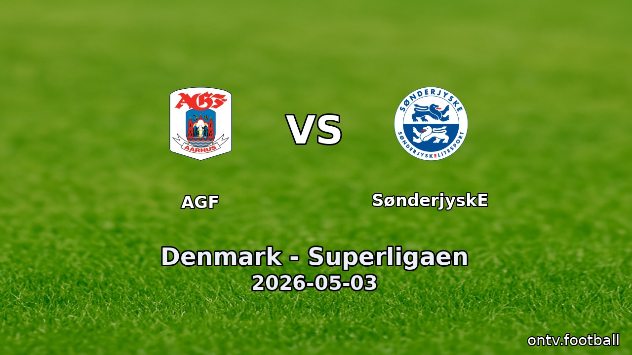 AGF vs SønderjyskE